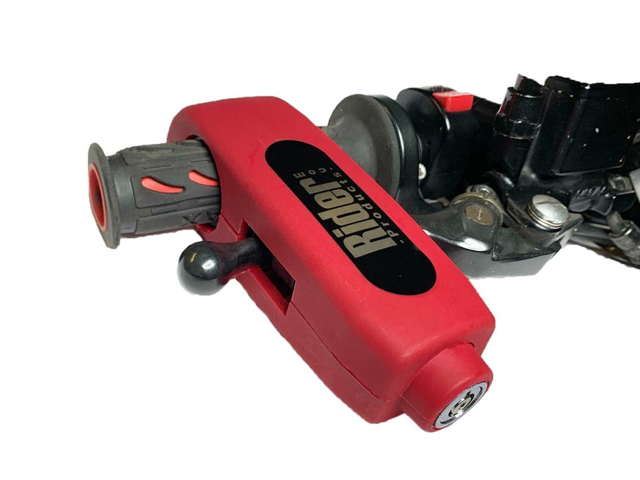 Universal Rider Products Motorcycle Motorbike Brake Lever Throttle Lock Red RP56