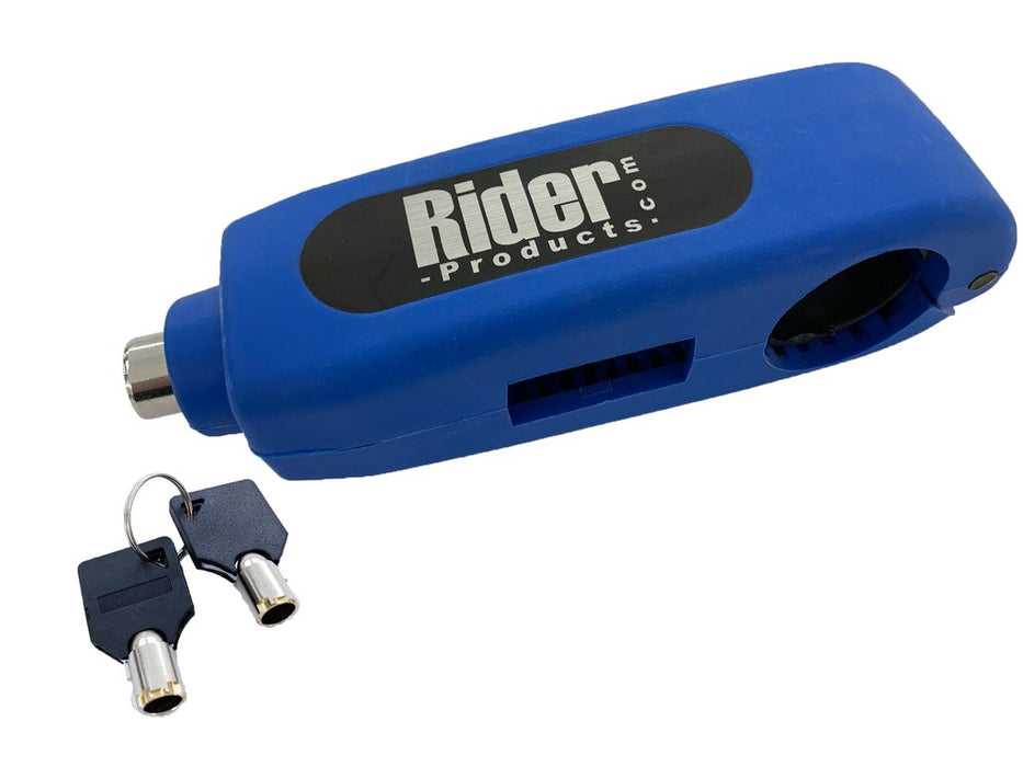 Universal Rider Products Motorcycle Motorbike Security Brake Lever Throttle Lock Blue RP60