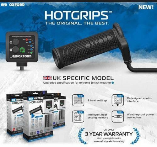 Universal Oxford EL690UK Adventure Heated Grips Hotgrips Motorcycle Bike