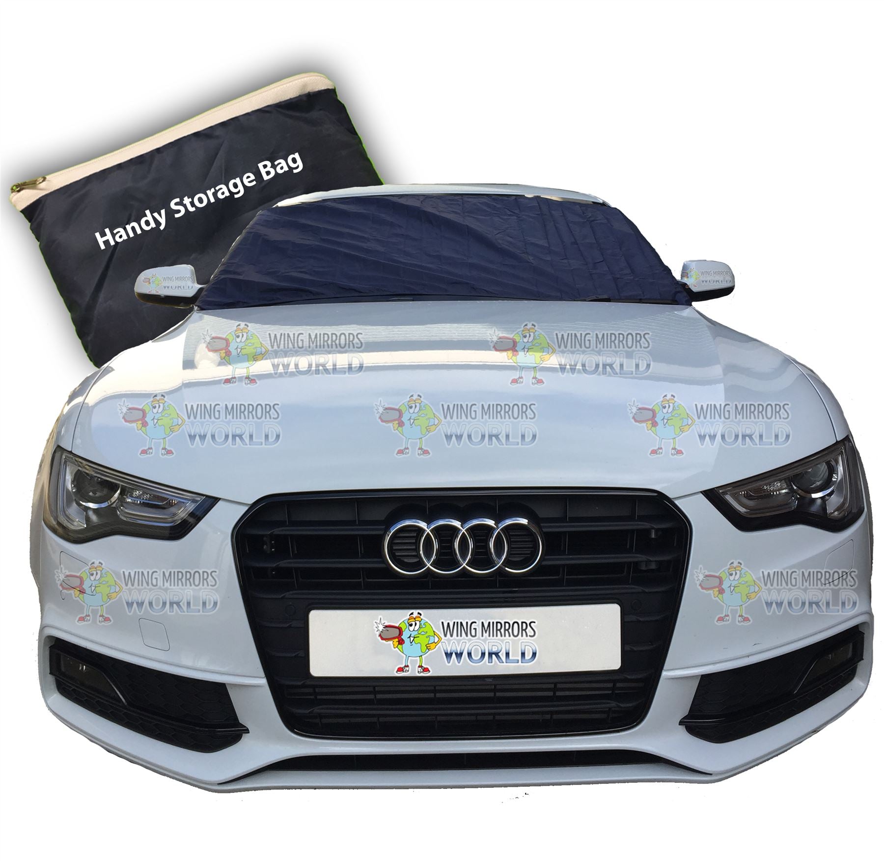 Universal Front Windscreen Frost Snow Ice Screen Cover Protector Small SWUFP1