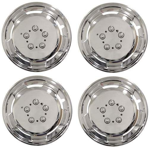 Universal 15 Inch Chrome Deep Dish Wheel Trims Hub Caps 15" SWUX104
