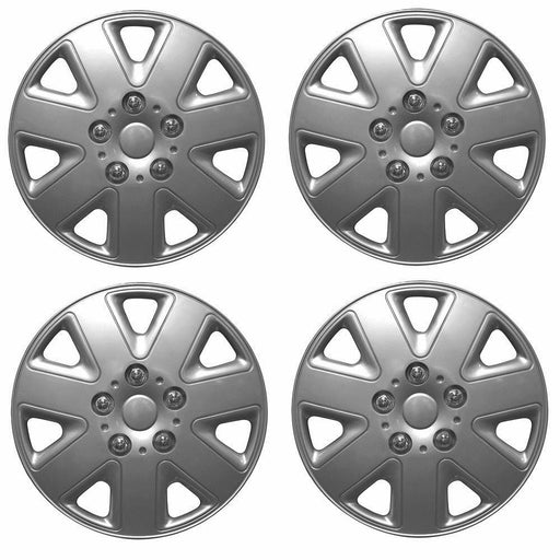 Universal 13" Hurricane Car Wheel Trims Hub Caps Plastic Covers Silver SWUX6