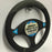 Universal Fit Black & Grey Steering Wheel Cover Glove 37cm SWWG16