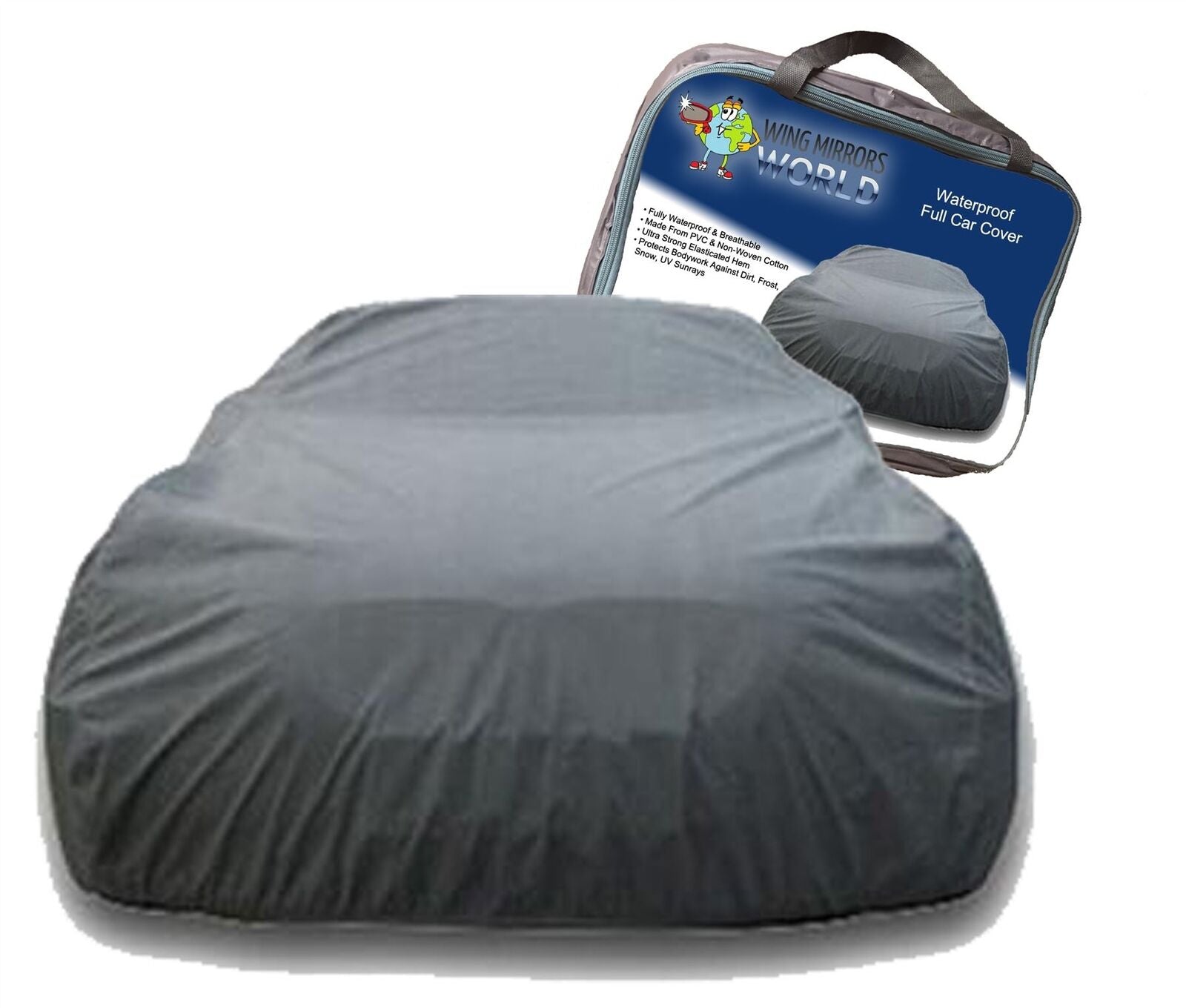 Universal Medium Full Car Cover Waterproof UV Protection Indoor Outdoo —  Wing Mirrors World